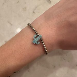 Hazel Boutique Sterling Silver Cactus Bracelet